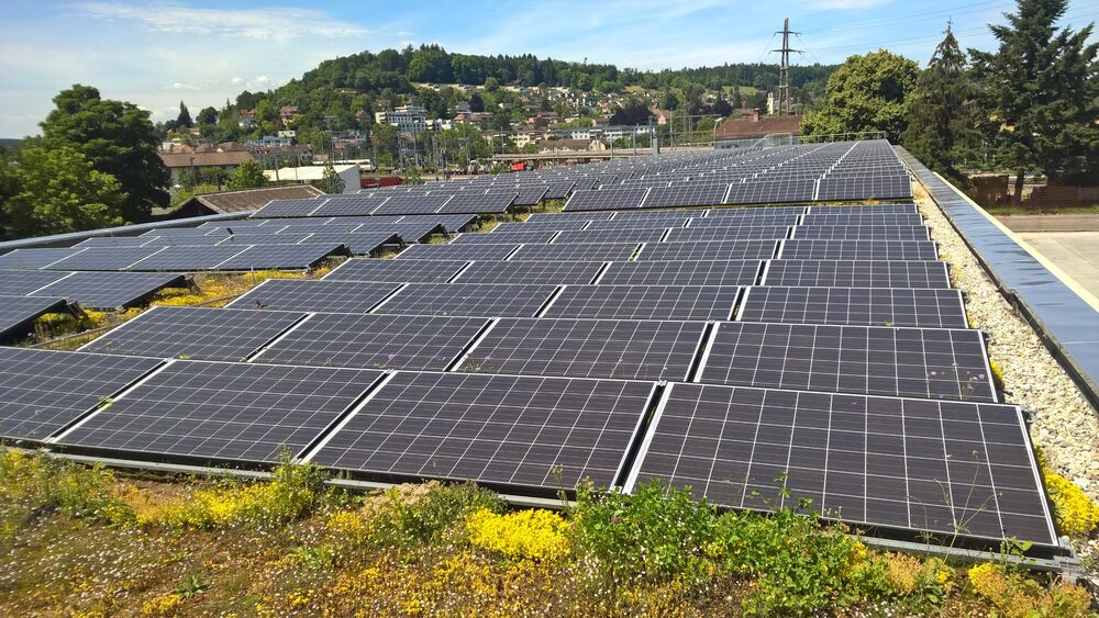 Erste Testanlage auf Werkhof Scheidegg neben Kehrichtverwertung Winterthur.